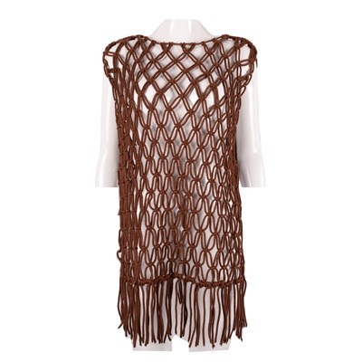 Vest Hollow Wanita Panjang Tersuai