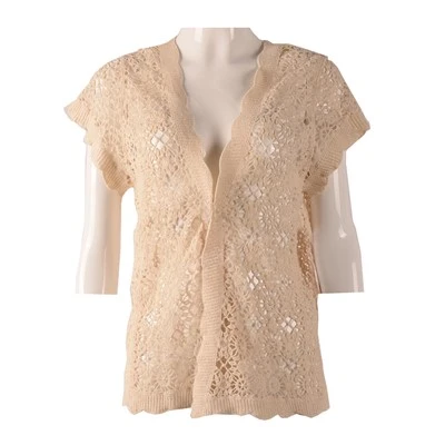 Sweater Crochet Wanita Cardigan
